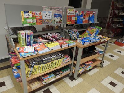 beaucoup de livres sur les étagères du magasin