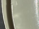 a close up of a toilet seat with a dirty seat cover