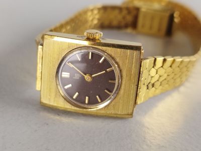 LIP, montre en métal doré automatique, fonctionnelle, Diam.