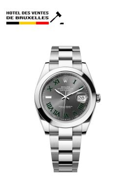 Rolex Datejust 31 mm en acier, gris, chiffres romains
