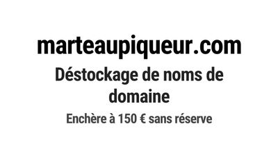 Nom de domaine marteaupiqueur.com.