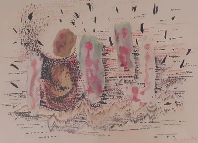 DUPONT Jacques (1909-1978) Composition polychrome