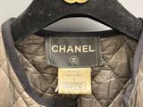 a chanel jacket with a label on it