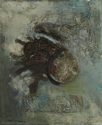 David Azuz (1942-2014) Le Brouillard n°8 1961 Huile sur toil…