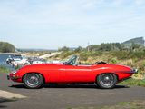 a red car that is parked on the side of the road