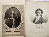 an old book with a picture of a man in a suit and a woman in a dress