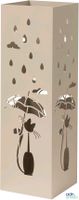 Porte-parapluies design moderne en métal taupe avec chat 15,…
