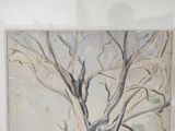 a picture of a painting of a tree with no leaves