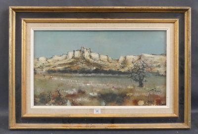 Bernard LOUEDIN (né en 1938) "Les Baux en Provence".