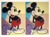 painting of a mickey mouse character in two different poses