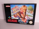 une vieille boîte de jeu Nintendo avec l'image d'une petite fille à vélo