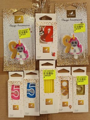 Lot de 400 bougies d'anniversaire de différents modèles - di…
