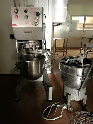 an image of a kitchen with a mixer and other equipment