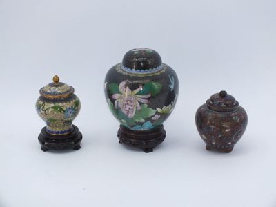trois petits vases posés sur une surface blanche