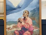une photo d'un tableau représentant un homme fumant la pipe