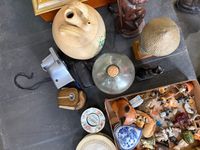 Sujets chats et petits bibelots, vitrine, lampe en compositi… (photo 4)