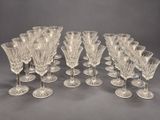 set of twelve cut crystal goblets