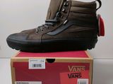 vans old skooler high top sneakers in brown and black