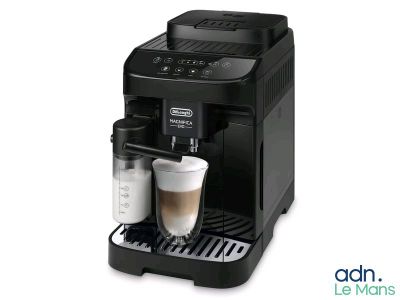 delong coffee machine with milk dispenser and milk dispenser