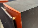 a close up of a microwave on a table in a store