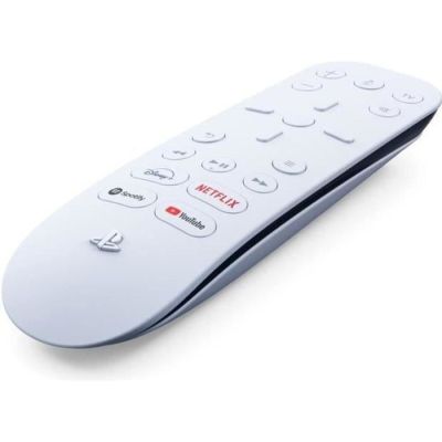 a close up of a remote control on a white surface