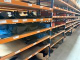 a lot of shelves that have many different types of hats on them