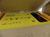 a box with a drawing on it that has a phone inside of it