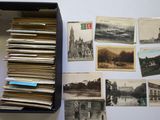 a black box with a bunch of old photos on it