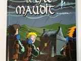 the cover of the book le lac malot, with two children walking in front of a village