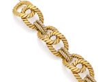 un bracelet en or jaune 18 carats à maillons torsadés