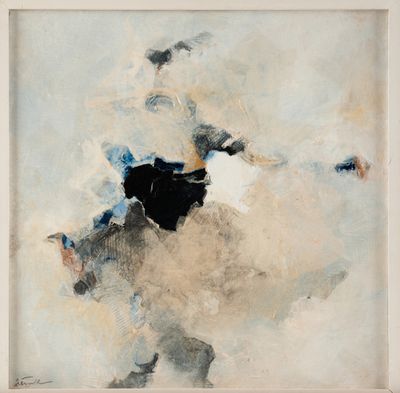 an image of a painting of a man playing baseball on a cloudy day