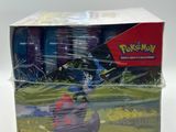 a close up of a box of pokemon toys on a white surface