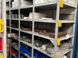 many shelves with different types of items on them