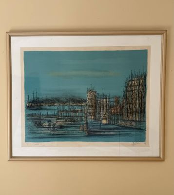 a picture of a painting hanging on the wall of a room