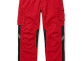 the north face cargo pants in red and black