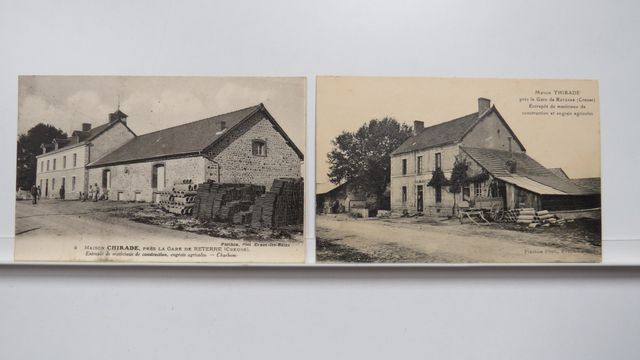 Reterre Lot de 2cpa Maison Chirade, Matériaux de construction, ch...