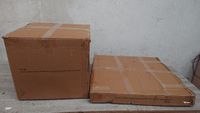 Lot de 2 tables basses rondes , en décor chêne et travertin … (photo 4)