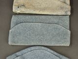 three pairs of headbands with numbers on them sitting next to each other