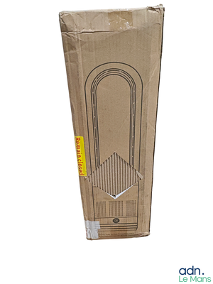 a cardboard box that has a picture of a door on it