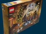 a box that has a lego christmas tree inside of it
