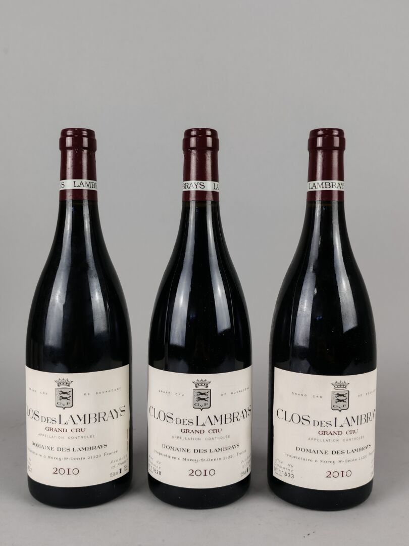 CLOS DES LAMBRAYS 2010 Grand Cru - 3 Bouteilles Exceptionnelles