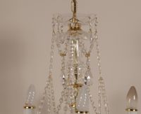 Important lustre en cristal taillé à huit bras de lumières, … (photo 6)