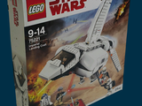a box with a lego star wars set inside of it