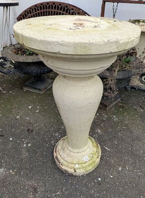 Ornement de jardin Gaine en pierre reconstituée de forme bal…