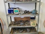 a shelf with a lot of tools on top of it