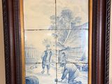 a picture of a painting on the wall of a room