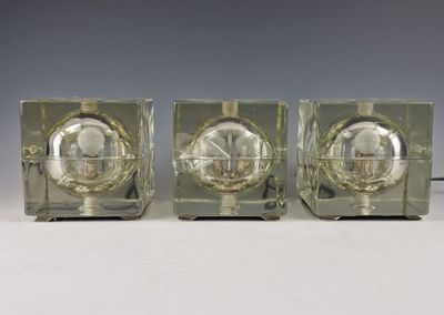 Alessandro MENDINI (1931-2019) pour VENINI TROIS LAMPES A PO…