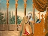 une image d'une peinture représentant une femme lisant un livre