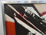 une photo d'une photo d'un tableau sur le mur