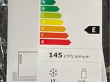 a white energy label on the back of a package